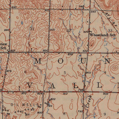 United States Geological Survey Mound Valley, KS (1948, 62500-Scale) digital map