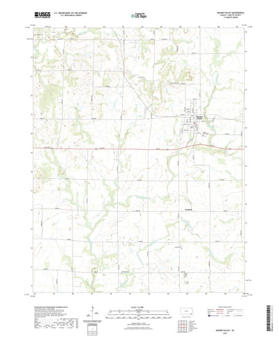 United States Geological Survey Mound Valley, KS (2022, 24000-Scale) digital map