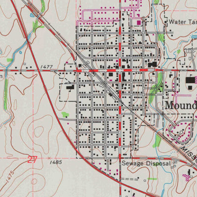 United States Geological Survey Moundridge, KS (1965, 24000-Scale) digital map