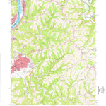 United States Geological Survey Moundsville, WV-OH (1960, 24000-Scale) digital map