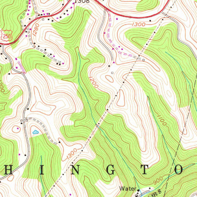 United States Geological Survey Moundsville, WV-OH (1960, 24000-Scale) digital map