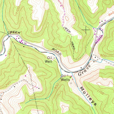 United States Geological Survey Moundsville, WV-OH (1960, 24000-Scale) digital map