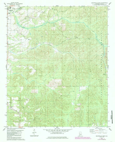 United States Geological Survey Moundville East, AL (1980, 24000-Scale) digital map