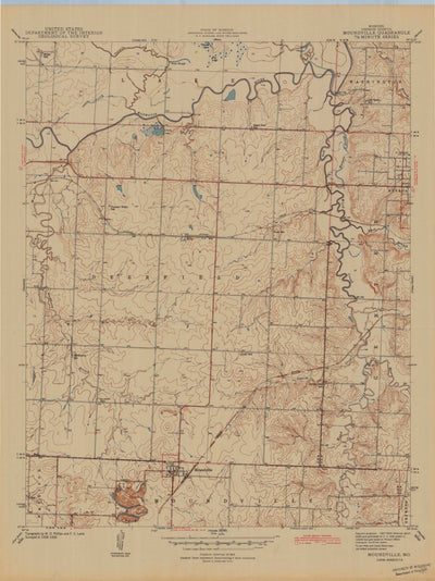 United States Geological Survey Moundville, MO (1942, 24000-Scale) digital map