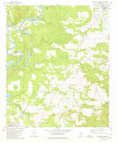 United States Geological Survey Moundville West, AL (1980, 24000-Scale) digital map