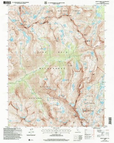 United States Geological Survey Mount Abbot, CA (2004, 24000-Scale) digital map
