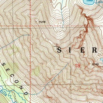 United States Geological Survey Mount Abbot, CA (2004, 24000-Scale) digital map