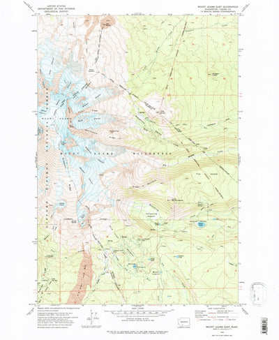 United States Geological Survey Mount Adams East, WA (1970, 24000-Scale) digital map
