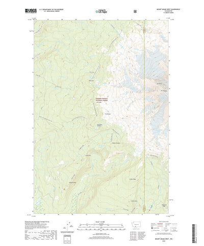 United States Geological Survey Mount Adams West, WA (2020, 24000-Scale) digital map