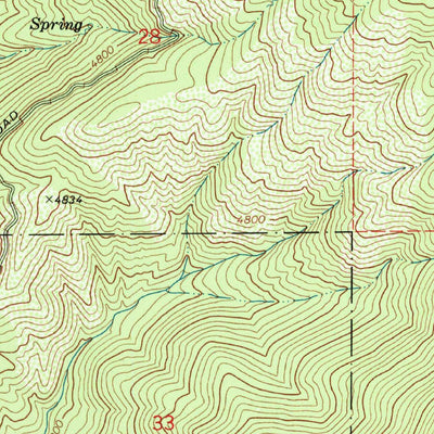 United States Geological Survey Mount Adelaide, CA (1972, 24000-Scale) digital map