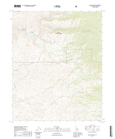 United States Geological Survey Mount Adelaide, CA (2021, 24000-Scale) digital map