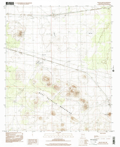 United States Geological Survey Mount Aden, NM (1996, 24000-Scale) digital map