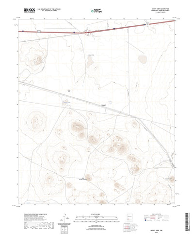 United States Geological Survey Mount Aden, NM (2023, 24000-Scale) digital map