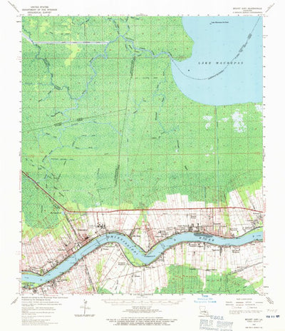 United States Geological Survey Mount Airy, LA (1962, 62500-Scale) digital map