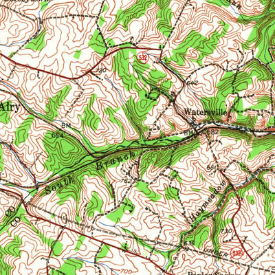 United States Geological Survey Mount Airy, MD (1945, 62500-Scale) digital map