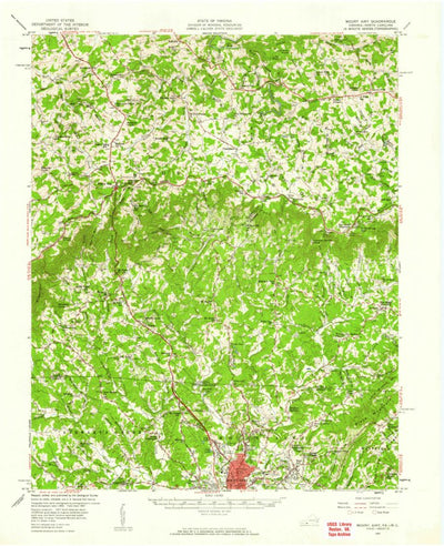 United States Geological Survey Mount Airy, NC-VA (1957, 62500-Scale) digital map