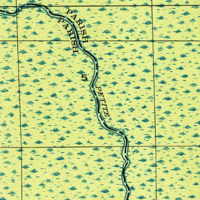 United States Geological Survey Mount Airy NW, LA (1946, 31680-Scale) digital map