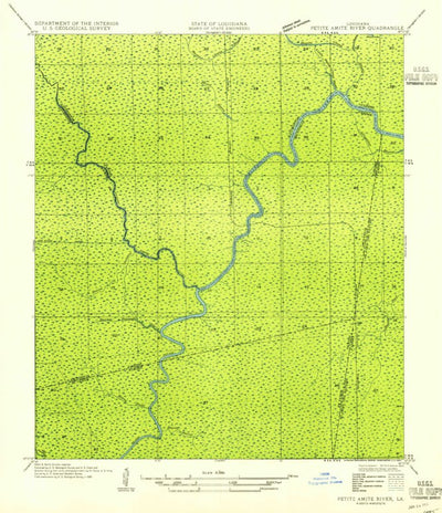 United States Geological Survey Mount Airy NW, LA (1954, 31680-Scale) digital map