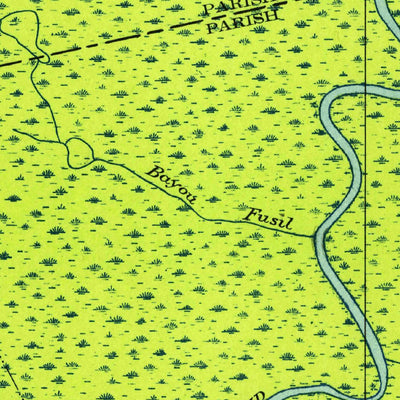United States Geological Survey Mount Airy NW, LA (1954, 31680-Scale) digital map