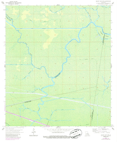 United States Geological Survey Mount Airy NW, LA (1962, 24000-Scale) digital map