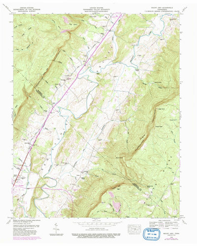 United States Geological Survey Mount Airy, TN (1946, 24000-Scale) digital map