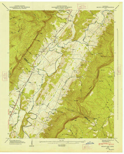 United States Geological Survey Mount Airy, TN (1947, 24000-Scale) digital map
