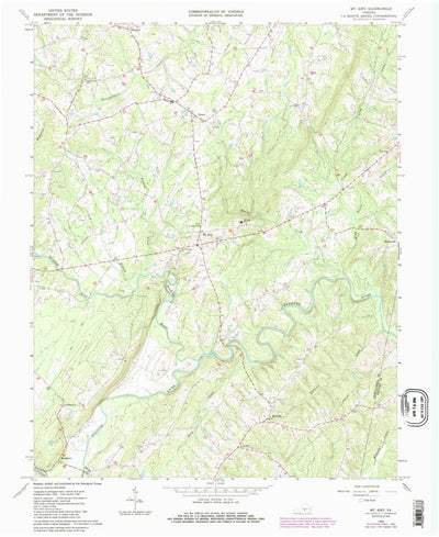 United States Geological Survey Mount Airy, VA (1966, 24000-Scale) digital map