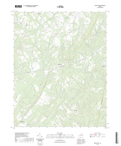 United States Geological Survey Mount Airy, VA (2022, 24000-Scale) digital map