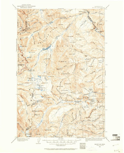 United States Geological Survey Mount Aix, WA (1902, 125000-Scale) digital map