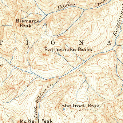 United States Geological Survey Mount Aix, WA (1902, 125000-Scale) digital map