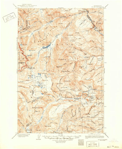 United States Geological Survey Mount Aix, WA (1904, 125000-Scale) digital map