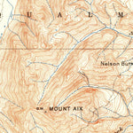 United States Geological Survey Mount Aix, WA (1904, 125000-Scale) digital map