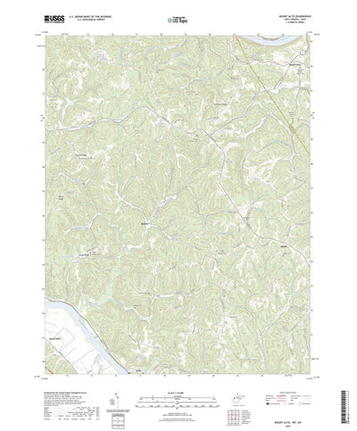 United States Geological Survey Mount Alto, WV (2023, 24000-Scale) digital map