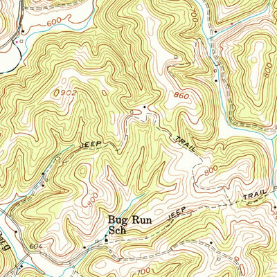 United States Geological Survey Mount Alto, WV-OH (1958, 24000-Scale) digital map