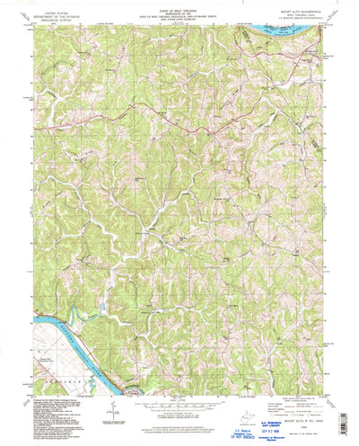 United States Geological Survey Mount Alto, WV-OH (1994, 24000-Scale) digital map