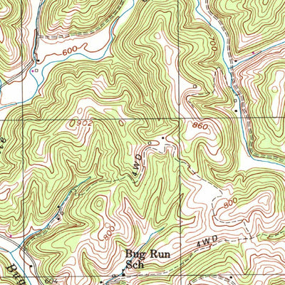 United States Geological Survey Mount Alto, WV-OH (1994, 24000-Scale) digital map