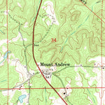 United States Geological Survey Mount Andrew, AL (1968, 24000-Scale) digital map