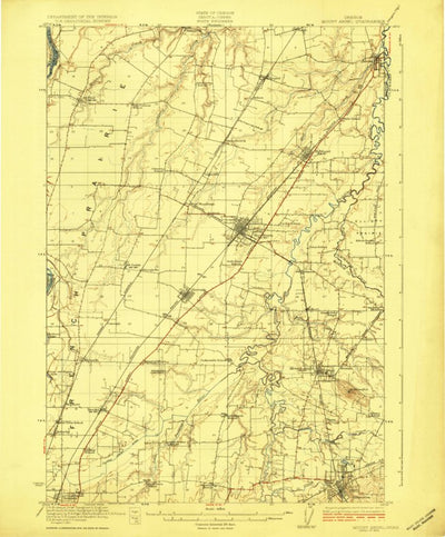 United States Geological Survey Mount Angel, OR (1923, 62500-Scale) digital map