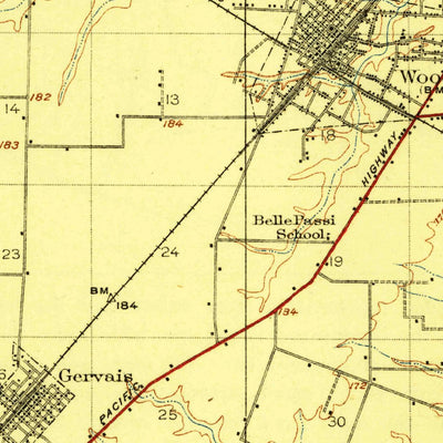 United States Geological Survey Mount Angel, OR (1923, 62500-Scale) digital map