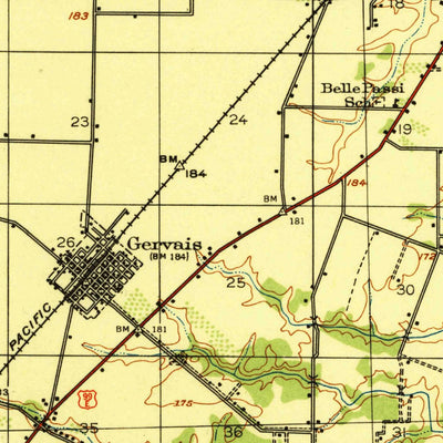 United States Geological Survey Mount Angel, OR (1940, 62500-Scale) digital map
