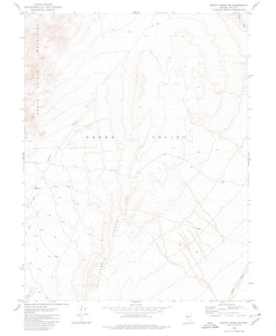 United States Geological Survey Mount Annie NE, NV (1980, 24000-Scale) digital map