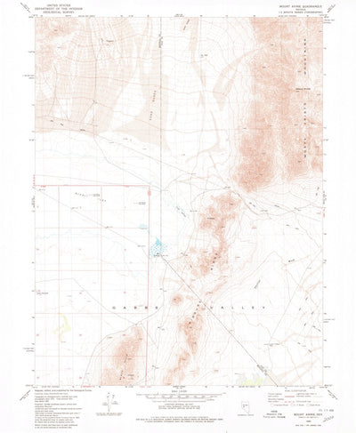 United States Geological Survey Mount Annie, NV (1980, 24000-Scale) digital map