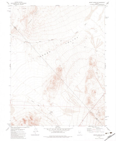 United States Geological Survey Mount Annie SE, NV (1979, 24000-Scale) digital map