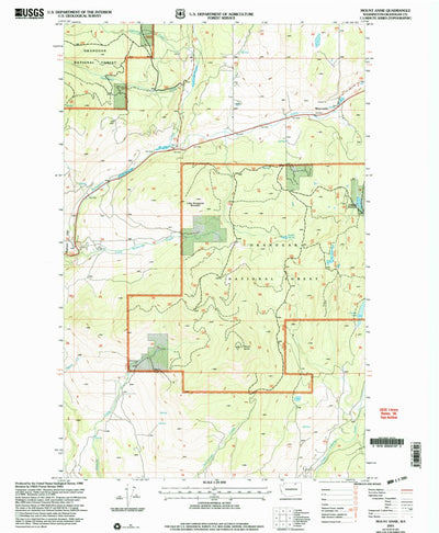 United States Geological Survey Mount Annie, WA (2001, 24000-Scale) digital map