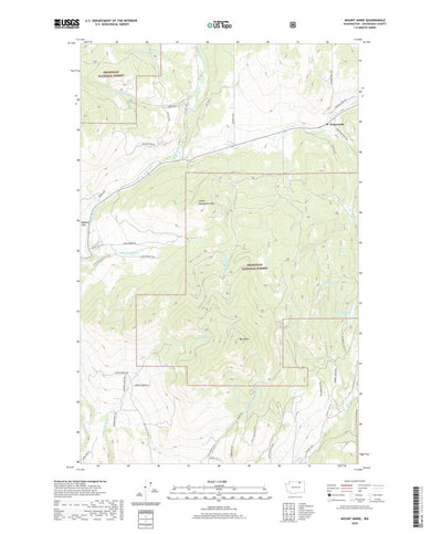 United States Geological Survey Mount Annie, WA (2020, 24000-Scale) digital map