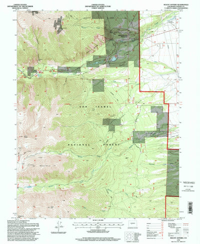 United States Geological Survey Mount Antero, CO (1994, 24000-Scale) digital map