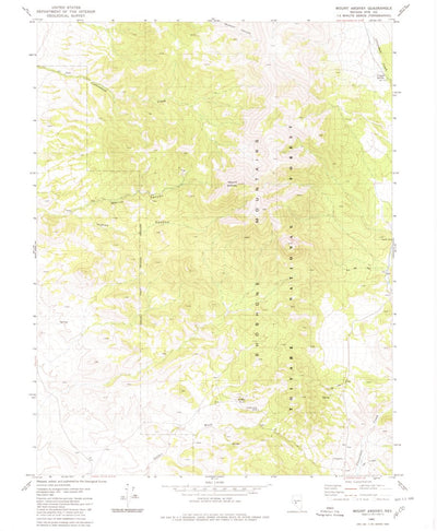 United States Geological Survey Mount Ardivey, NV (1980, 24000-Scale) digital map