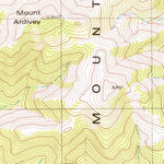 United States Geological Survey Mount Ardivey, NV (1980, 24000-Scale) digital map