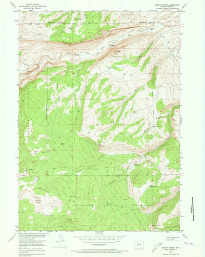 United States Geological Survey Mount Arter, WY (1953, 24000-Scale) digital map