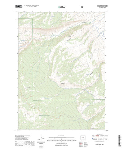 United States Geological Survey Mount Arter, WY (2023, 24000-Scale) digital map